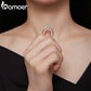 Anel de Casamento Moissanite Requintado Bamoer
