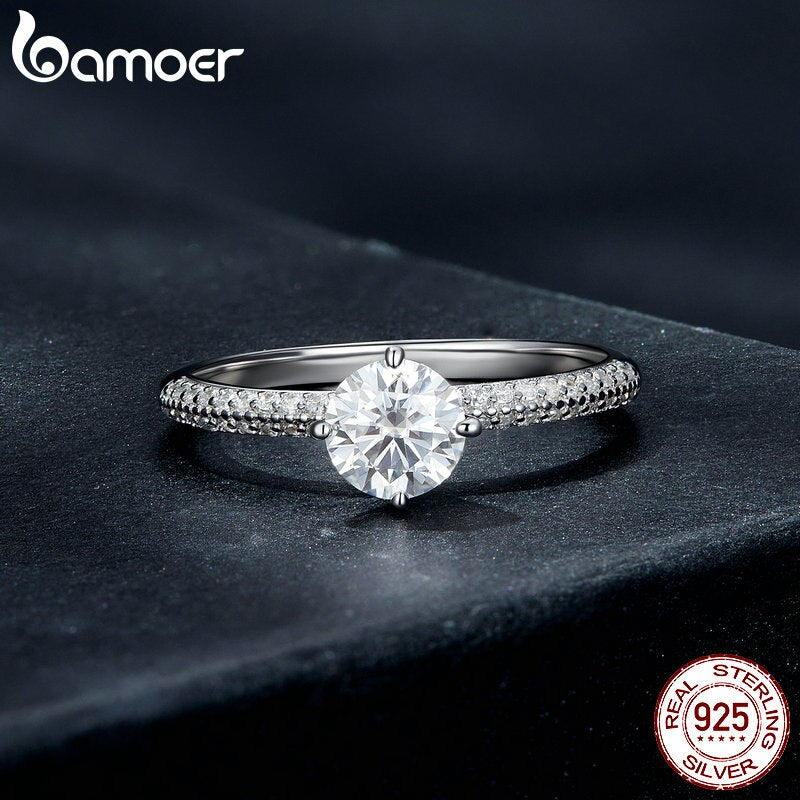 Anel Moissanite 0.75 Quilate Bamoer