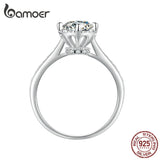 Anel Moissanite Feminino 1 Quilate Bamoer