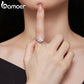 Anel Requintado Moissanite Feminino Bamoer