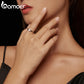 Anel Moissanite Brilhante Bamoer