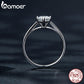 Anel Pedra Moissanite Bamoer