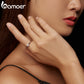 Anel Moissanite Brilhante Bamoer