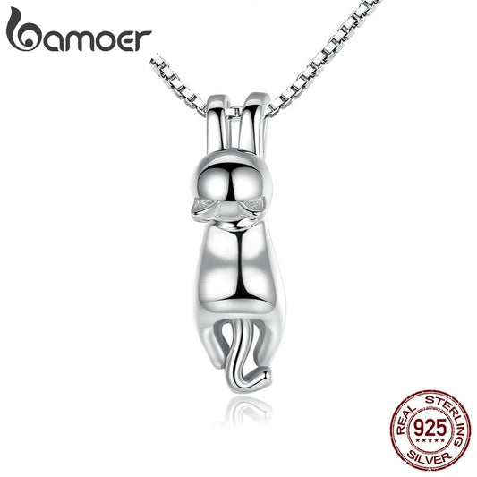Colar com Pingente de Gatinho Bamoer