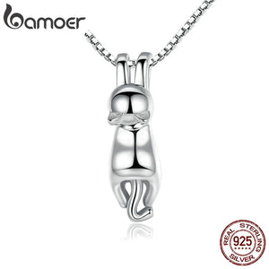 Colar com Pingente de Gatinho Bamoer