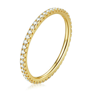 Anel Feminino Pedras de Zirconita Bamoer
