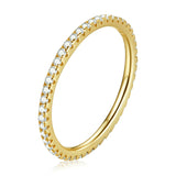 Anel Feminino Pedras de Zirconita Bamoer