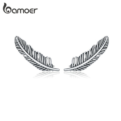 Brincos Pena Romântica Bamoer