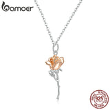 Colar com Pingente Rosa Graciosa Bamoer