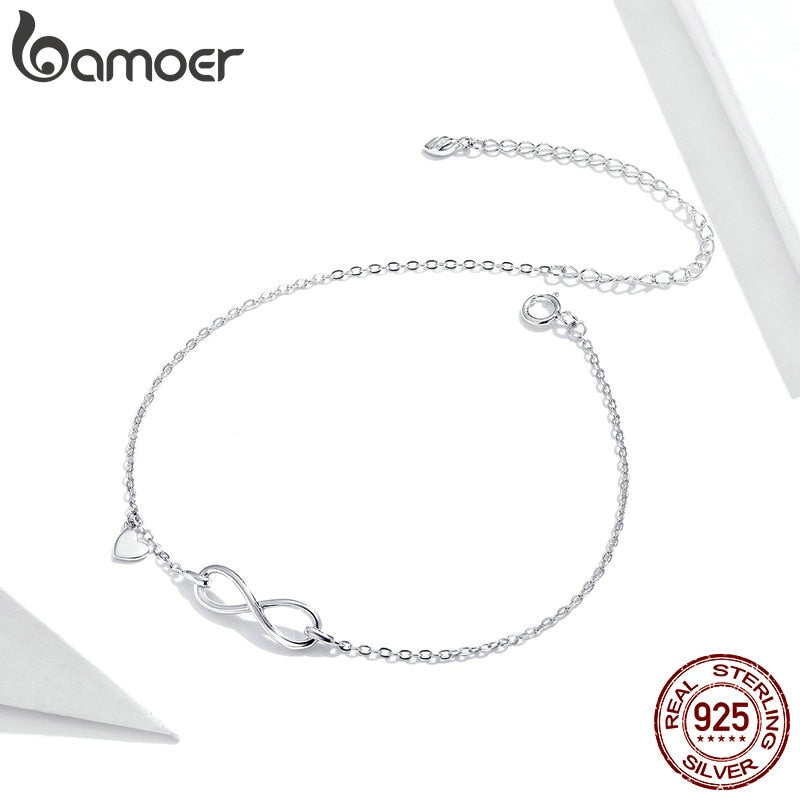 Tornozeleira Símbolo do Infinito Bamoer