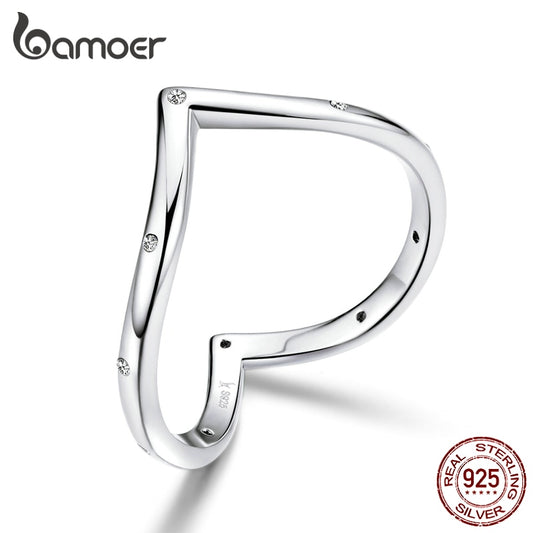 Anel Forma de Amor Bamoer