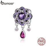 Berloque Flor Roxa Bamoer