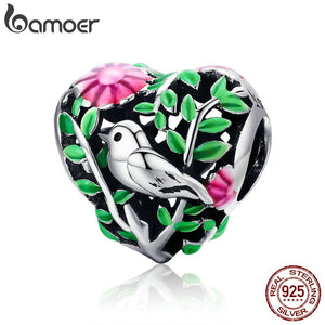 Pingente Pássaro na Floresta Bamoer