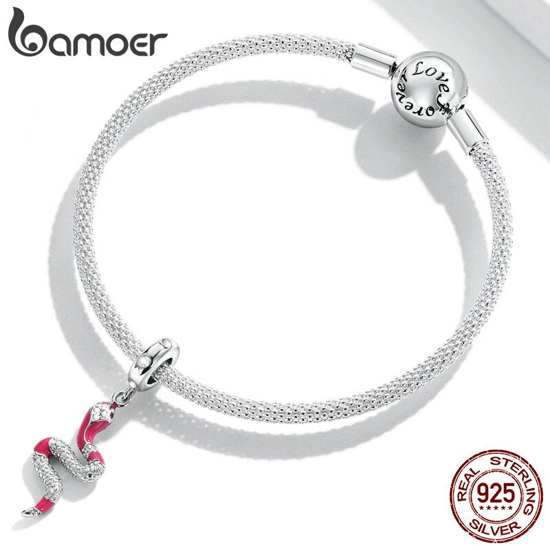 Berloque com Argola Cobra Delicada Bamoer