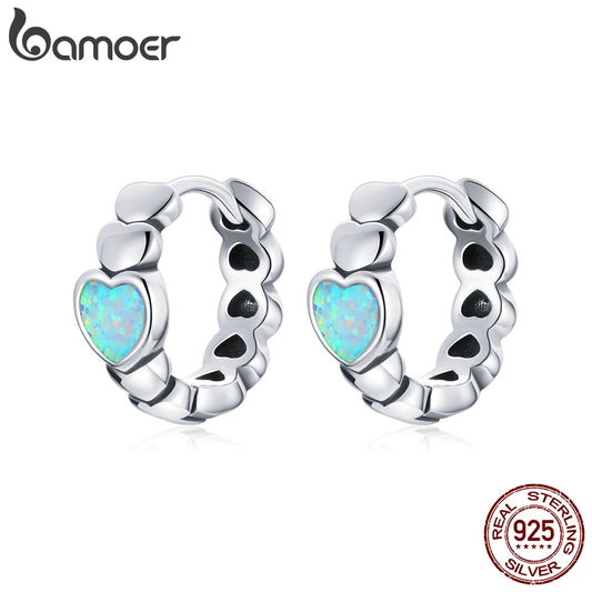 Brincos Amor de Arco-íris Bamoer