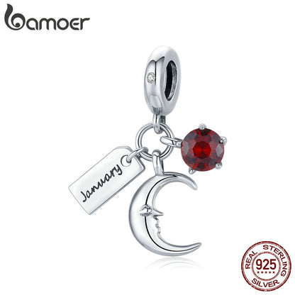 Berloque com Argola Pedra do Nascimento Janeiro Bamoer