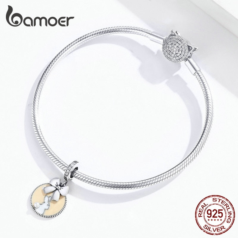 Berloque com Argola Coelhinho Bamoer