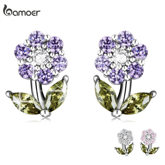 Brincos Flor Delicada Bamoer