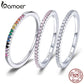 Anel Feminino Pedras de Zirconita Bamoer
