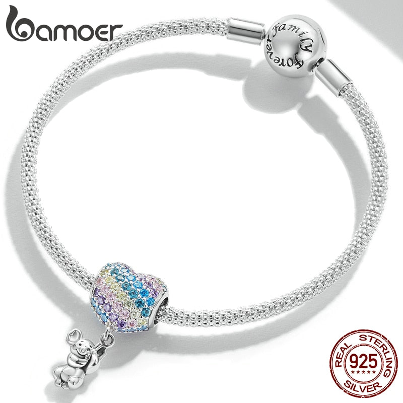 Berloque Balão de Coração & Coala Bamoer