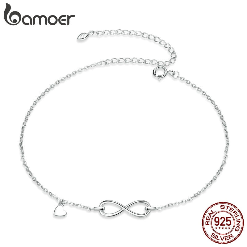 Tornozeleira Símbolo do Infinito Bamoer