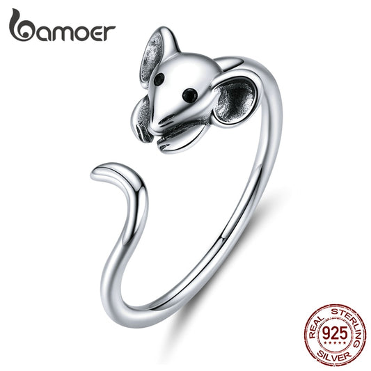 Anel Ajustável Ratinho Bamoer