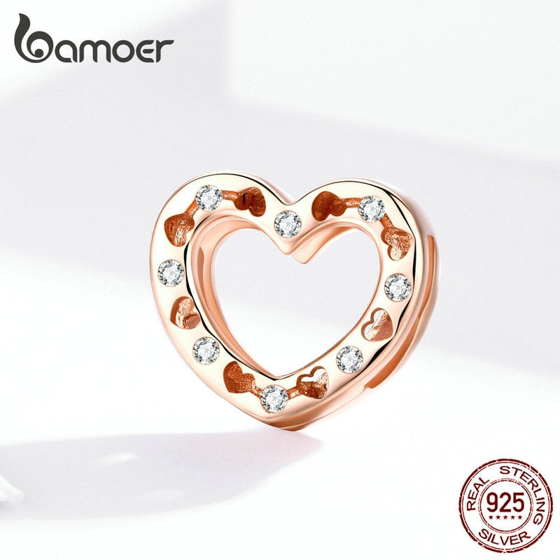 Berloque Charm Forma do Amor Bamoer