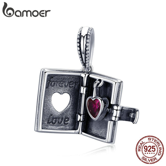 Berloque Charm Carta de Amor Bamoer