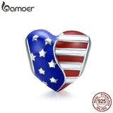 Berloque Bandeira Americana Bamoer