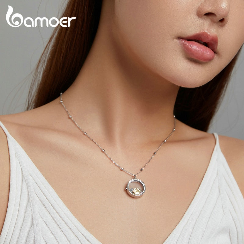 Colar com Pingente de Caixa Personalizável Bamoer