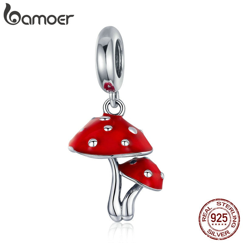 Berloque Cogumelo Vermelho Bamoer