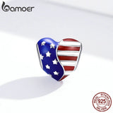 Berloque Bandeira Americana Bamoer