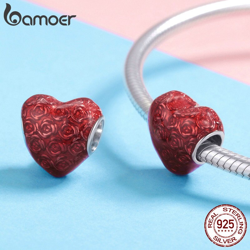 Berloque Coração da Rosa Bamoer