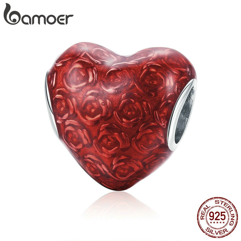 Berloque Coração da Rosa Bamoer