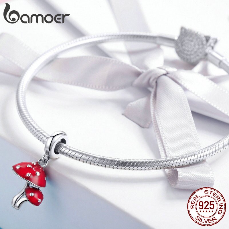 Berloque Cogumelo Vermelho Bamoer