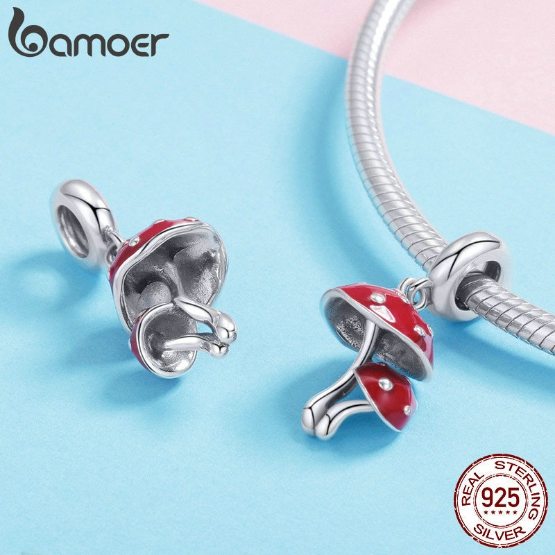 Berloque Cogumelo Vermelho Bamoer