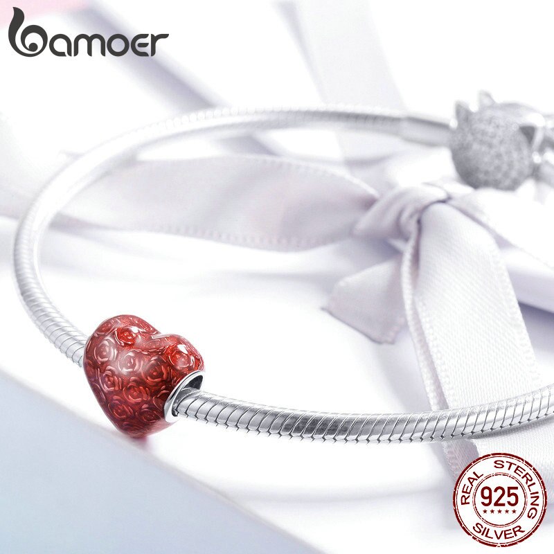 Berloque Coração da Rosa Bamoer