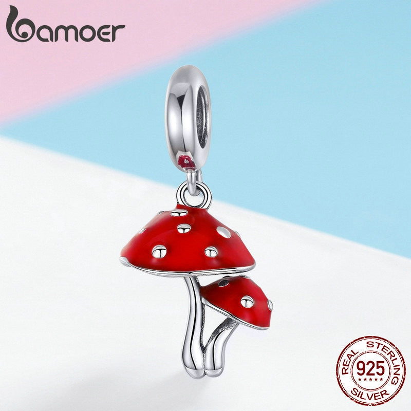 Berloque Cogumelo Vermelho Bamoer