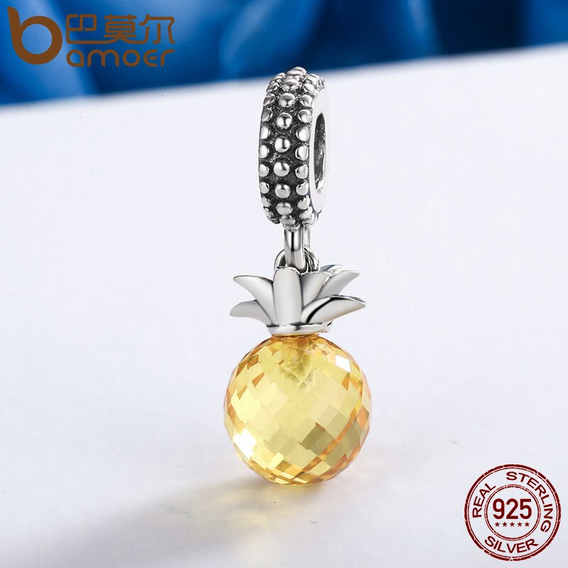 Berloque com Argola Abacaxi Bamoer