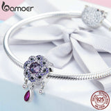 Berloque Flor Roxa Bamoer
