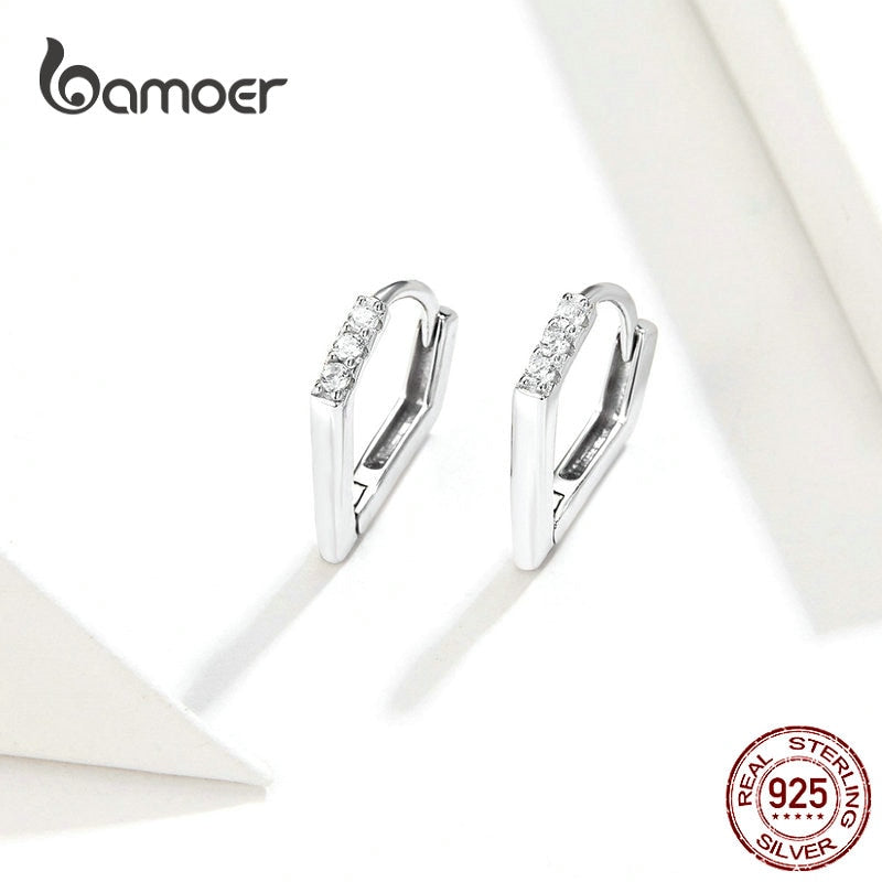 Brincos Argola em V Bamoer