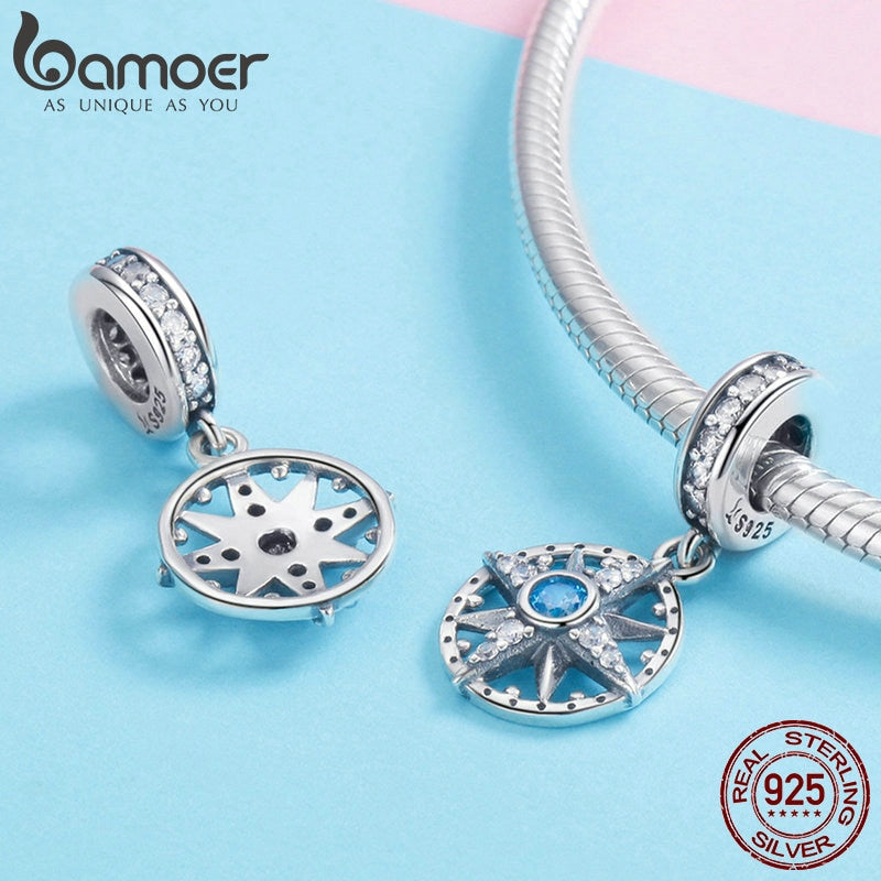 Berloque com Argola O Compasso Bamoer