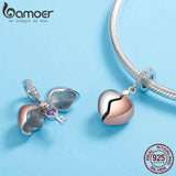Berloque com Argola A chave do coração Bamoer