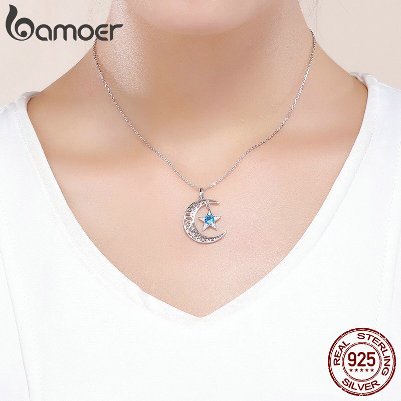 Colar com Pingente Céu Estrelado Bamoer