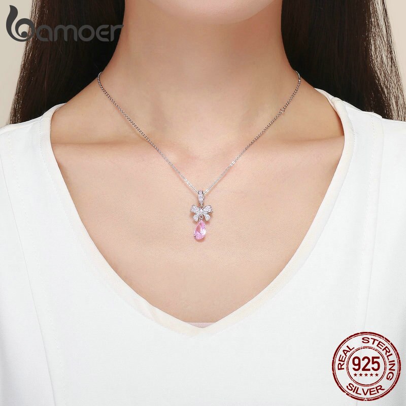 Pingente Laço Rosa Bamoer