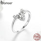 Anel Ajustável Cadeado do Amor Bamoer