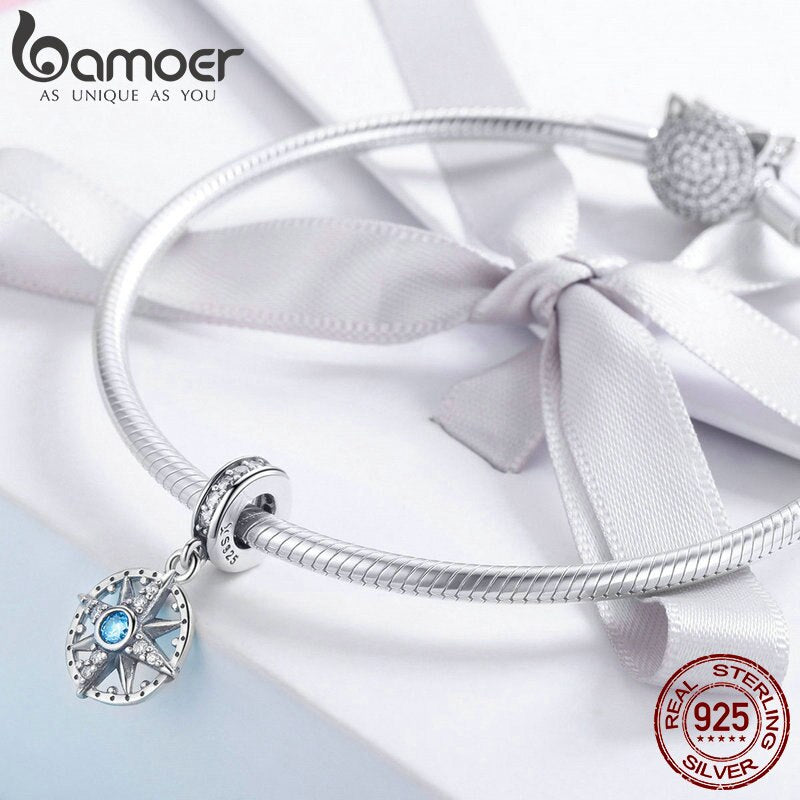 Berloque com Argola O Compasso Bamoer