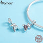 Berloque com Argola Urso do Amor Bamoer