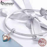 Berloque com Argola A chave do coração Bamoer