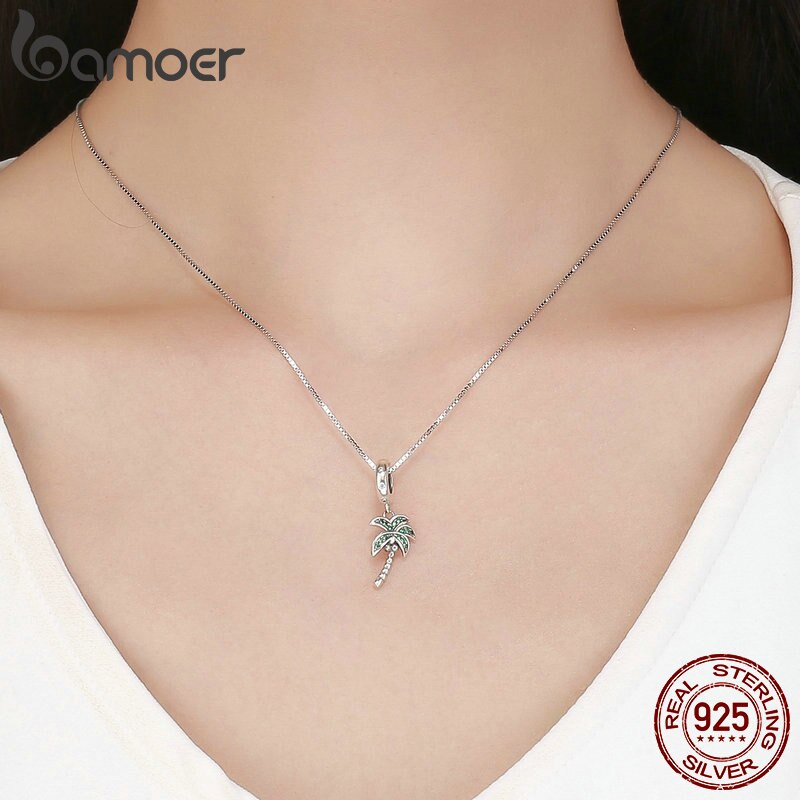 Pingente Coqueiro Verde Bamoer
